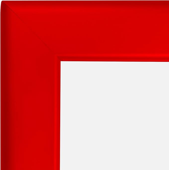 SnapeZo Certificate Frame 8.5x11, Red, 1.25 Inch Aluminum Profile, Front-Loading Snap Frame, Wall Mounting, Professional Series