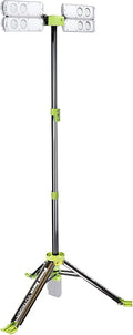 PowerSmith Voyager PVLR8000A-C 8000 Lumen Collapsible Cordless Tripod LED Work Light. BARE Light Only. 3-Way Power. AC or DC Adaptor or Battery Needed to Use Light