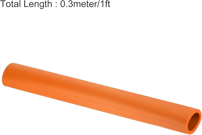 uxcell Foam Tubing for Handle Grip Support,28mm(1 1/8") ID 38mm(1 1/2") OD 0.3 Meter/1ft Length Orange