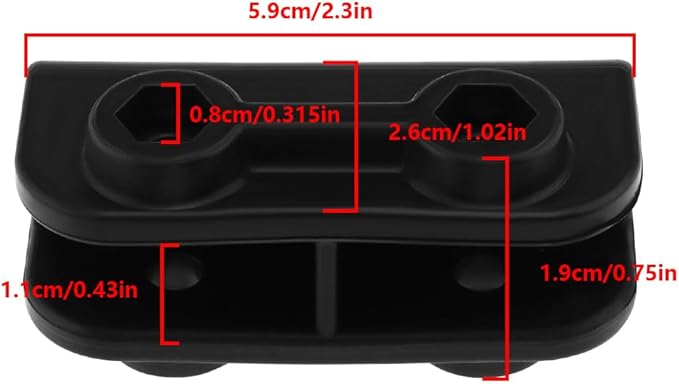 4Pcs Rectangular Bracket 2-Way Pop-up Gazebo Connector Tent Pole Connector Support Rod Connection for Canopy Gazebo Tent Outdoor Equipment