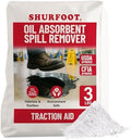 SHURFOOT 3lb Non-Slip Oil Absorbent - Provides Ice Traction & Vapor Suppression - Spill Control for Blood, Water & Oils - USDA Approved - Floor Dry Absorbent Odorless - Fire-Safe & Dustless