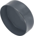 uxcell 4pcs Rubber End Caps 160mm(6 5/16 Inch) ID x 80mm(3 1/8 Inch) H Vinyl Round End Cap Cover Screw Thread Protectors Dark Grey