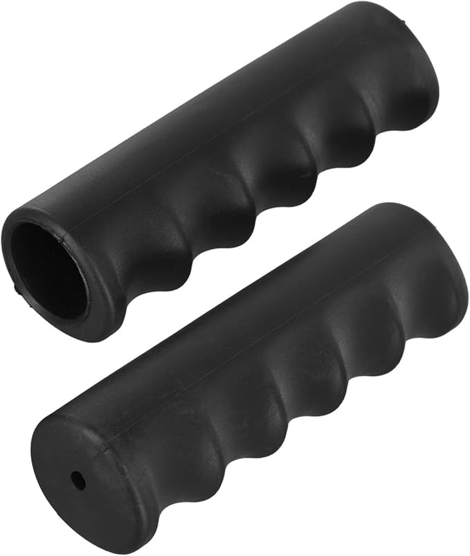 2Pcs Rubber Handle Cover Wheelbarrow Rubber Non-Slip Ergonomic Weatherproof Round Handle Grip Covers For Garden Carts(118 x 25mm)