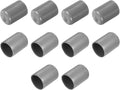 uxcell 10pcs Rubber End Caps 18mm ID Vinyl Round End Cap Cover Screw Thread Protector Light Grey