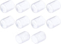 uxcell 10pcs Rubber End Caps 16mm(5/8") ID Vinyl Round End Cap Cover Screw Thread Protectors, Clear