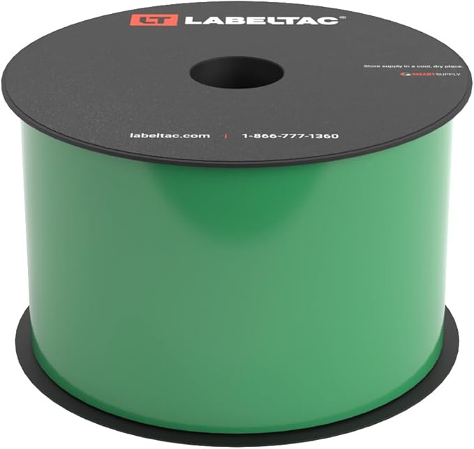 LabelTac 4 and Pro Model Indoor/Outdoor Rack Label Supply 3" x 150' Green