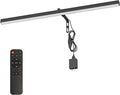 24" Plug in Picture Light for Paintings with Remote Control, 9W LED Art Display Lighting for Gallery, Dartboard, Artwork, Black Wall Mounted Picture Frame Light