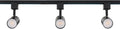 Amped Collection 3-Light 48in Field Cuttable LED Track Lighting Kit with 3 LED 5-CCT Selectable Track Heads, 4ft Track, End Caps, Floating Feed in Black Finish