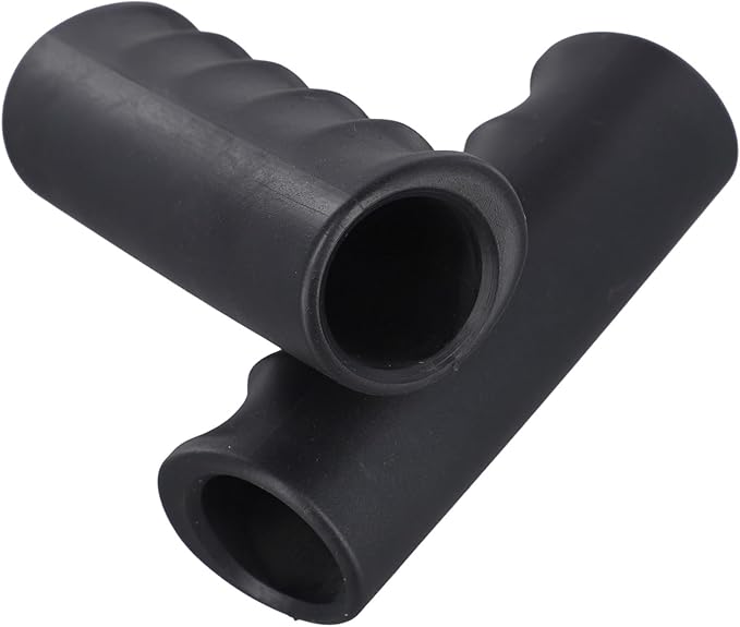 2Pcs Rubber Handle Cover Wheelbarrow Rubber Non-Slip Ergonomic Weatherproof Round Handle Grip Covers For Garden Carts(118 x 29mm)