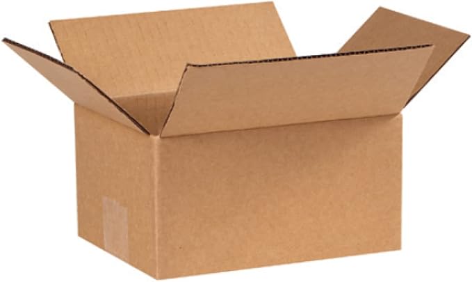 Secure Seal - 8x6x4 Pack of 100 Corrugated Cardboard Packing Shipping Mailing Moving Carton Boxes