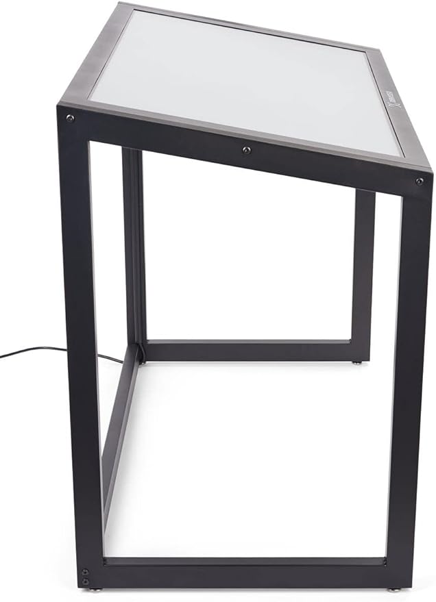 Displays2go 43" Interactive Touch Desk with PCAP Touchscreen – Digital Display Desk, Wheelchair Accessible, Touchscreen Kiosk for Retail & Education – Black