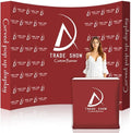 Curved Pop Up Displays 7.5 x 7.5 FT Trade Show Backdrop Display Custom Banner Tradeshow Booth Tension Fabric Pop Up Backdrop for Business/Campuses/Weddings/Corporate