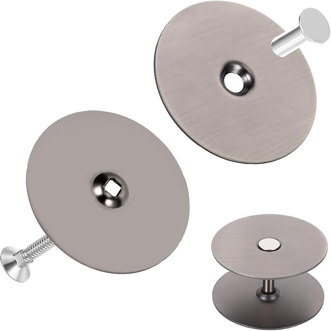 Door Hole Cover Plate, Door Knob Cover Door Knob Plate 2-5/8" Diameter Bronze Door Knob Covers Door Hole Filler Plate for Home Security