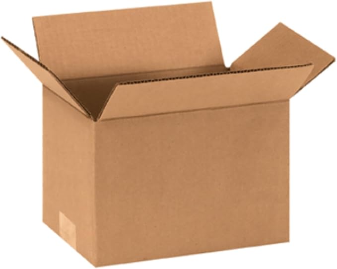 Secure Seal - 8x6x6 Pack of 50 Corrugated Cardboard Packing Shipping Mailing Moving Carton Boxes