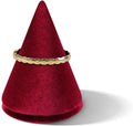 Resilient Velvet Bracelet Display Stand, Cone-Shaped Bangle Storage Holder For Jewelry Store Retail Countertop Organizer Stand (Red, Resilient Velvet)
