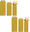 OUKANING 6 PCS Metal Display Pedestal Stands, Gold Square Display Stands Pillars, Decoration Cube Sculpture Display Column for Wedding Party Baby Shower Birthday, H31.49'', 25.59'', 23.62''