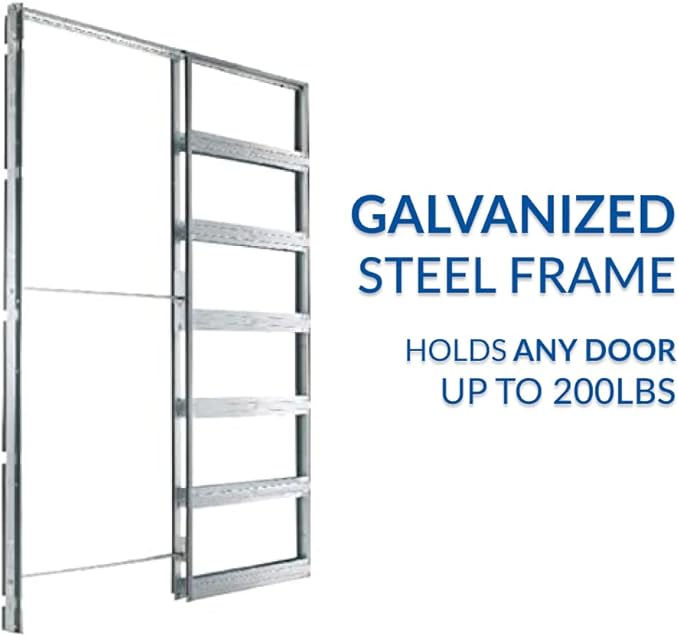 Eclisse Pocket Door Systems Galvanized Steel Frame Kit (2x4 Wall) (24" x 80")