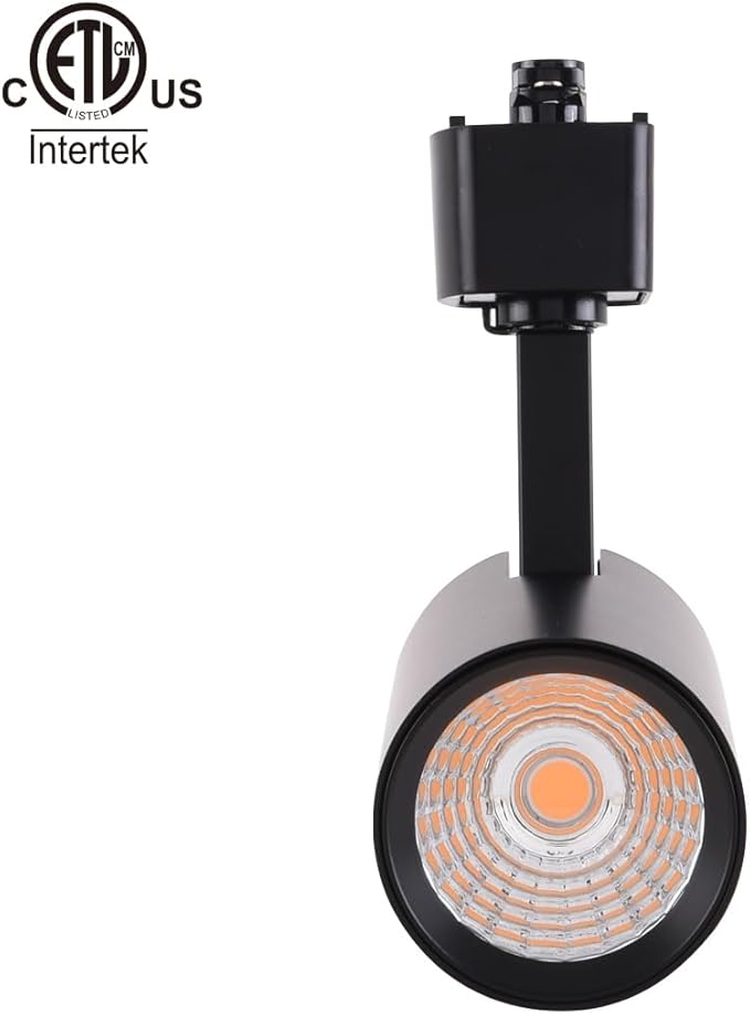 mirrea 16.5W Dimmable LED Track Lighting Heads Compatible with Single Circuit H Type Rail Ceiling Spotlight 90 CRI 24° Black Finish Pack of 6 (4000K Neutral White)