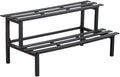 Sturdy 2-Tier Metal Plant Stand for Outdoor & Indoor, Decorative Planter Display Shelf Unit for Garden Patio Balcony Living Room
