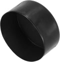 uxcell 4pcs Rubber End Caps 110mm(4 5/16 Inch) ID x 80mm(3 1/8 Inch) H Vinyl Round End Cap Cover Screw Thread Protectors Black