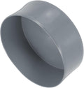 uxcell 4pcs Rubber End Caps 130mm(5 1/8 Inch) ID x 80mm(3 1/8 Inch) H Vinyl Round End Cap Cover Screw Thread Protectors Light Gray