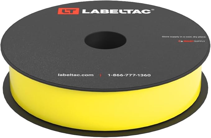 LabelTac 4 and Pro Model Indoor/Outdoor Rack Label Supply 1" x 150' Hi-Vis Yellow