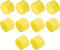 uxcell 10pcs Rubber End Caps 60mm(2 3/8") ID Vinyl Round End Cap Cover Screw Thread Protectors Yellow