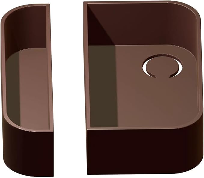 Door Sensor Cover Compatible with Ring (Color Matching), Snap-On Design for Ring 1st/2nd Gen Sensors, Strong Protective to Hide White Sensor, Upgrade Home Security Aesthetics - Brown