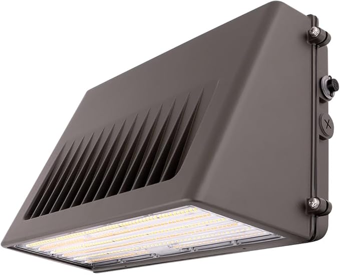 Konlite - 125W/105W/76W Full-Cutoff LED Wall Pack Lights, Selectable Wattage & CCT (5000K/4000K/3000K), LED Wall Light, Energy Efficient, Durable, Outdoor Commercial Wall Pack Light, 20,812LM