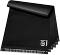 POLYSELLS 200 pcs 24x24 Inches Black Poly Mailers Shipping Envelopes, Strong Adhesive Sealing, Waterproof, and Tear-resistant Postal Mailing Bags for Clothing, Books, and Accessories