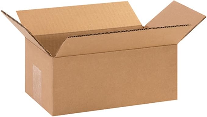 Secure Seal - 10x6x4 Pack of 100 Corrugated Cardboard Packing Shipping Mailing Moving Carton Boxes