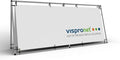 Vispronet Horizontal A-Frame Banner Stand – 3ft x 7ft Aluminum Outdoor Banner Stand, Portable Display Stand for Promotional & Sporting Events, Weather-Resistant Banner Stand, Frame Only