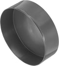 uxcell 4pcs Rubber End Caps 160mm(6.3 Inch) ID Vinyl Round End Cap Cover Screw Thread Protectors Dark Grey, 50mm Height