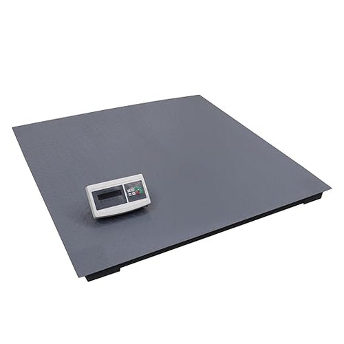 1-5T Industrial Floor Scale Heavy Duty Pallet Scales(4.92ft*4.92ft) Pallet Floor Scale with Smart Digital Indicator for Warehouse Shipping, Commercial Weighing 100-240V