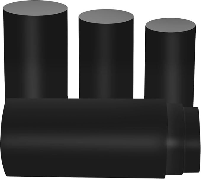 Cake Pedestal Stands for Party 6PCS Dessert Table Display Plinth Pillars Black Round Cylinder Pedestal Stands for Wedding Sculpture Display Column Decoration Cube (6PCS-Cylinder-Black)