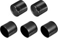 uxcell 5pcs Rubber End Caps 1 3/4"(45mm) ID Vinyl PVC Round Tube Bolt Cap Cover Screw Thread Protectors Black