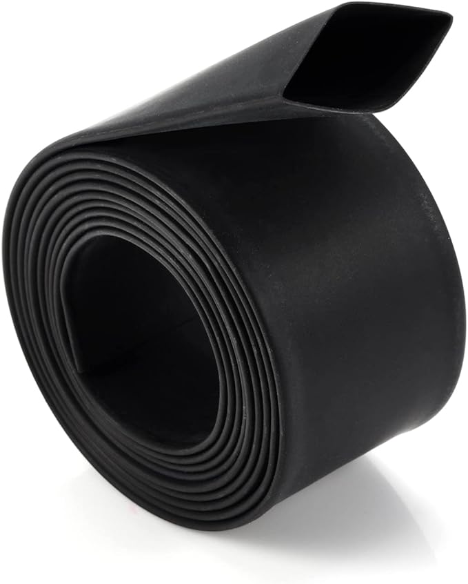 Chanzon 2:1 Ratio 11/32" (9mm) Heat Shrink Tubing 3.3Ft Roll (1M Total Length) Black Polyolefin Sleeving Wrap Shrinking 2 to 1 1pcs