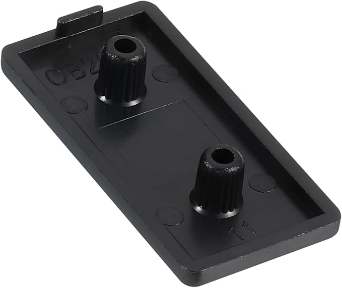 uxcell 6Pcs Extruded End Cap Nylon, 40x20mm T-Slot Aluminum Profile 2040 European Standard End Cap Extrusion Plug for Trolley, Fish Tank Rack, Storage Rack, Black
