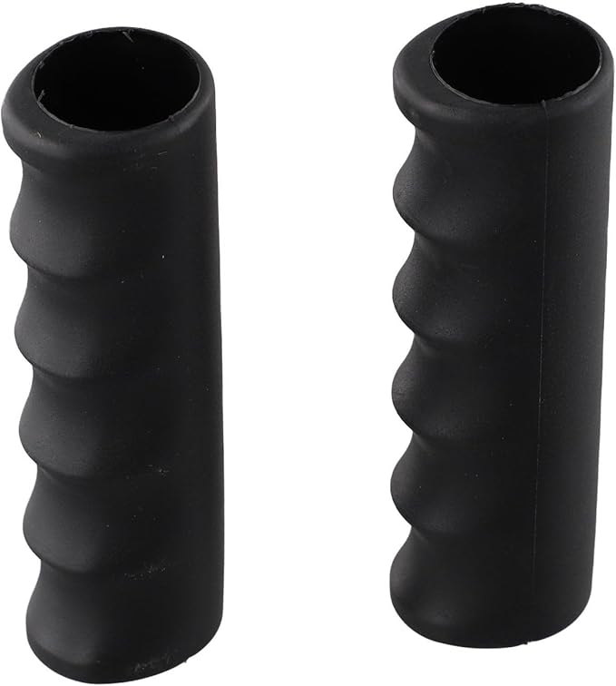 2Pcs Rubber Handle Cover Wheelbarrow Rubber Non-Slip Ergonomic Weatherproof Round Handle Grip Covers For Garden Carts(118 x 28mm)