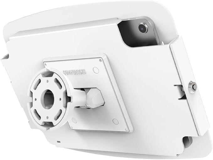 Compulocks iPad 10th-11th (A16) Gen Space Enclosure Bow Tilting Wall Mount White