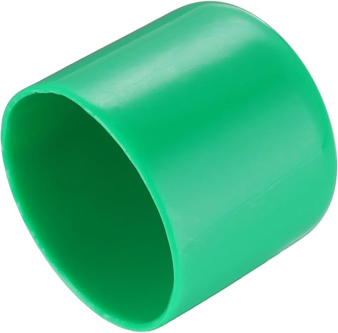 uxcell 20pcs Rubber End Caps 37mm(1 7/16") ID Vinyl PVC Round Tube Bolt Cap Cover Screw Thread Protectors Dark Green