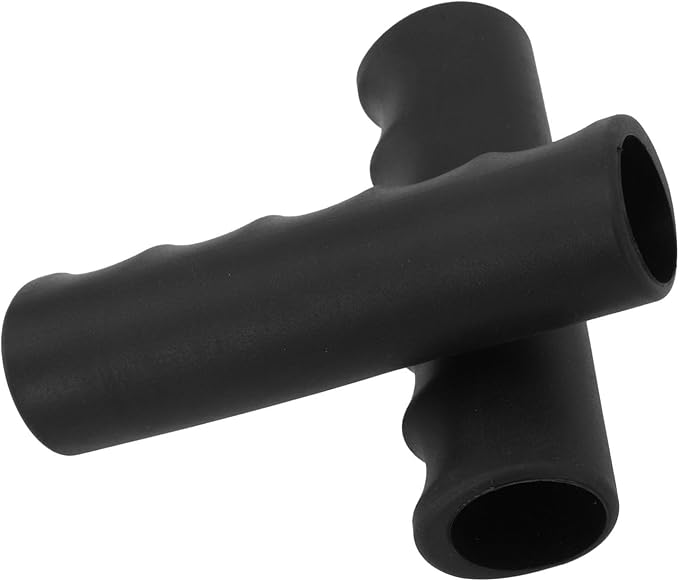 2Pcs Wheelbarrow Handle Covers 22-30mm Rubber Grip Sleeves Non Slip Garden Cart Handles Shock Absorption Black(118 x 27mm)