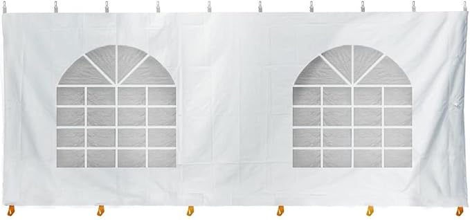 TentandTable Standard Cathedral Tent Sidewall, 7-Foot by 20-Foot, Waterproof Sidewalls for Commercial Party & Canopy Tents, UV Resistant & Removable, 14oz Translucent Vinyl, Tent Not Included