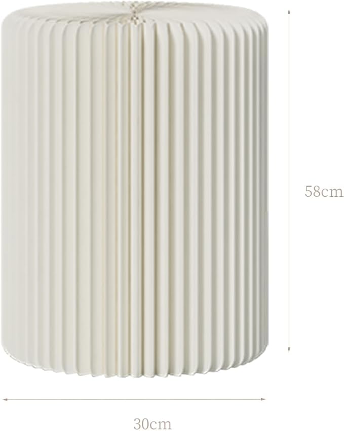 Cylinder Stands for Party,White Paper Display Stand,Reusable,Waterproof and Foldable Cylindrical Pedestal,Suitable for Event Scenes such as Parties and home Decoration,Bearing 660 Pounds