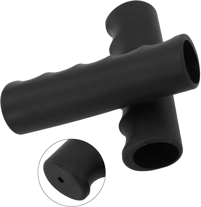 2Pcs Rubber Handle Cover Wheelbarrow Rubber Non-Slip Ergonomic Weatherproof Round Handle Grip Covers For Garden Carts(118 x 27mm)