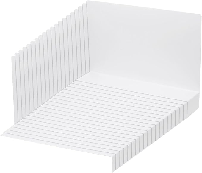 MECCANIXITY Separator Shelf Dividers PVC Shelf Isolation Clapboard, 16"x10" Closet Organizer Divider for Supermarket Storage Kitchen Office (White, Pack of 20)