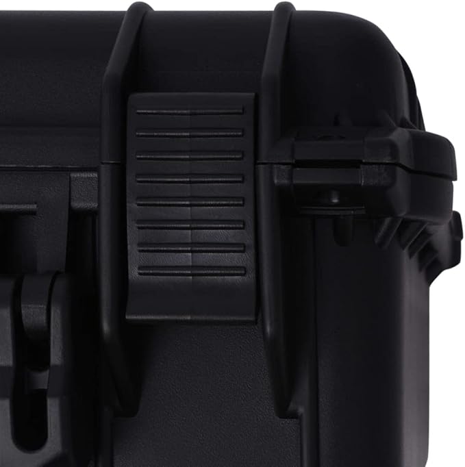 PP Portable Flight Case, Lockable Tool Box for Transportation Travelling, Protective Equipment Case, 13.8"x11.6"x5.9", -287