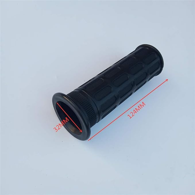 2Pcs Rubber Nonslip Handlebar Grips Bike Handle Grips Rubber Mountain Bike Handlebar for Wheelbarrow, Tractors, Mowers