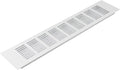 Vent Systems 15.75 x 3.15 Inch (Outer Size) Air Supply Ventilation Grille - White Aluminum Rectangle Intake/Exhaust Door Vent Deflector - HVAC for Home Improvement Floor, Wall Duct Cover
