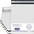 White Small Poly Mailers 7.5x10.5 Inch | Strong Adhesive Self-Seal Mailing Bags | Tamper, Tear, Water resistant Shipping Envelopes | Thick Strong Material Poly Bags Clothing Bags | 1000 Pcs Bulk